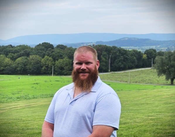 Andrew Rainey outdoors in the countryside